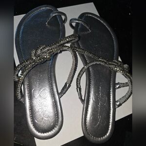Jessica Simpson womens sandals size 10 silver